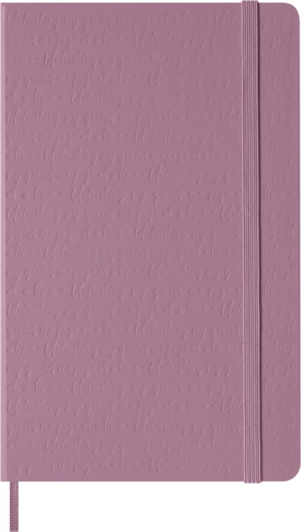 NOTEBOOK LARGE RULED HARD MAJESTIC PINK+TEXT