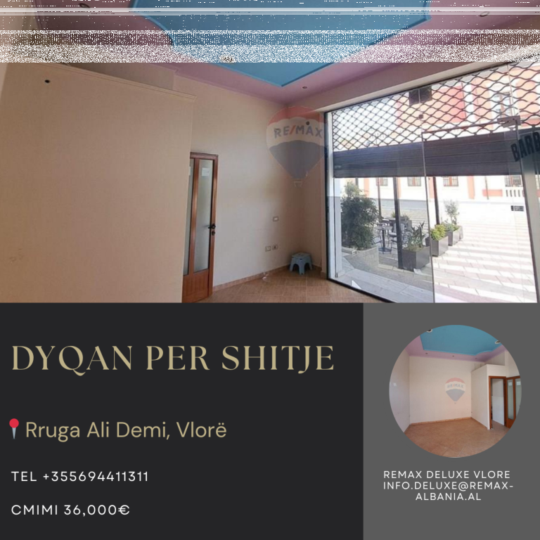 🏬 Shop for Sale – Near Municipality, Vlorë