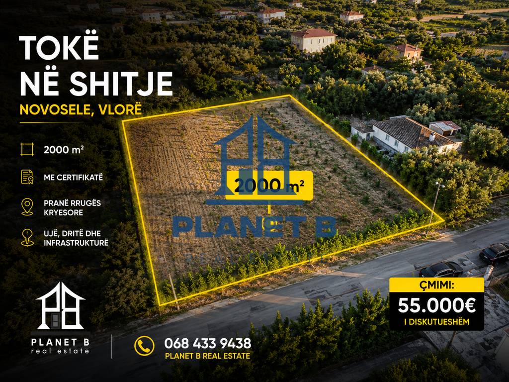 LAND FOR SALE – NOVOSELË, VLORË