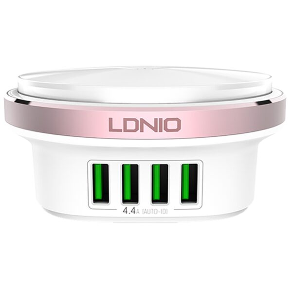 LDNIO Plug Adapter with 4 USB Ports LED