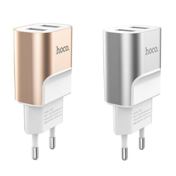 Charger with 2 ports – Hoco Wall Charger Dual USB Ports