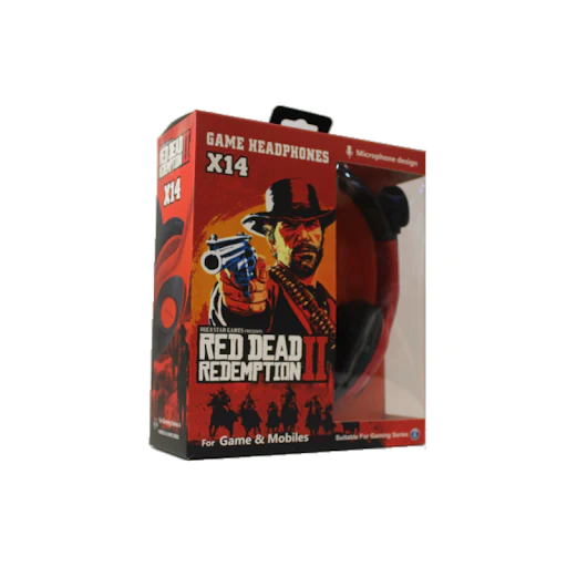 Kufje Gaming X14 Red Dead Games