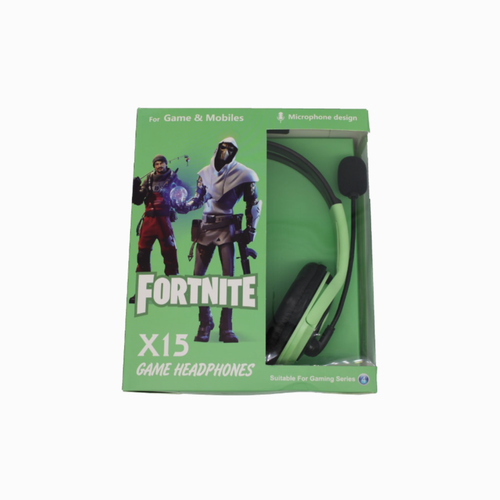 X15 Fortnite kufje me mikrofon