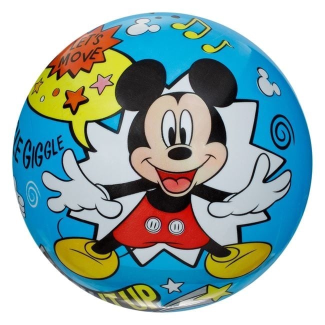 Plastic Beach Ball Colored Mickey 14cm