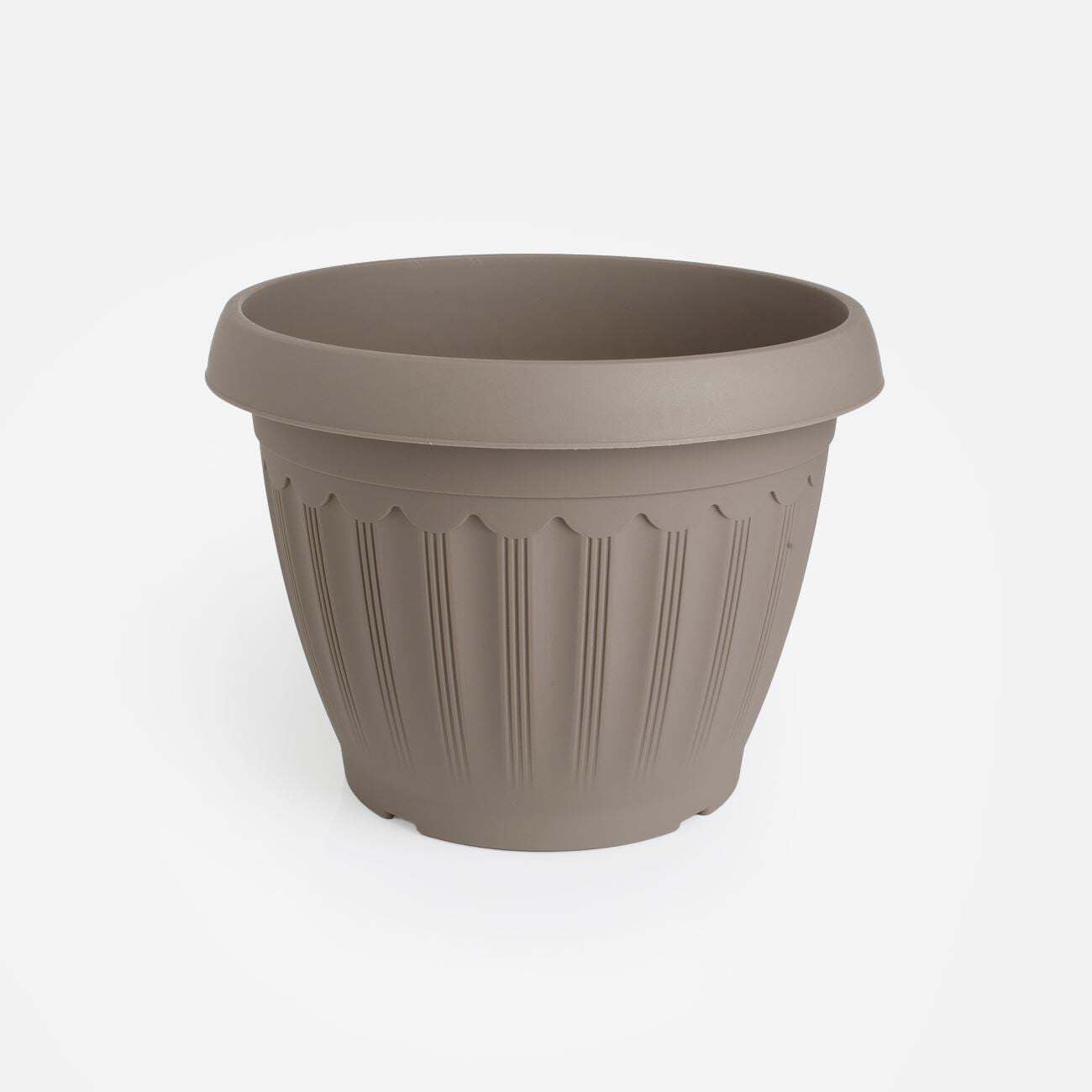 Plastic Mocha Flower Pot Ø23x18cm - 4.48lt