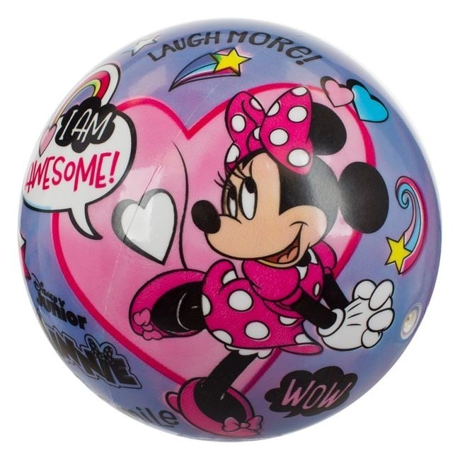 Plastic beach ball colored Minnie 14cm