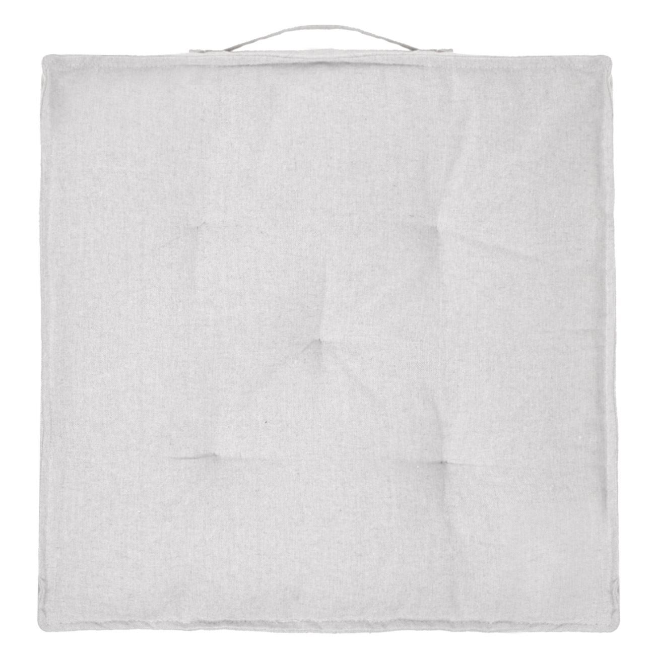 Floor Cushion Light Gray 45x45cm