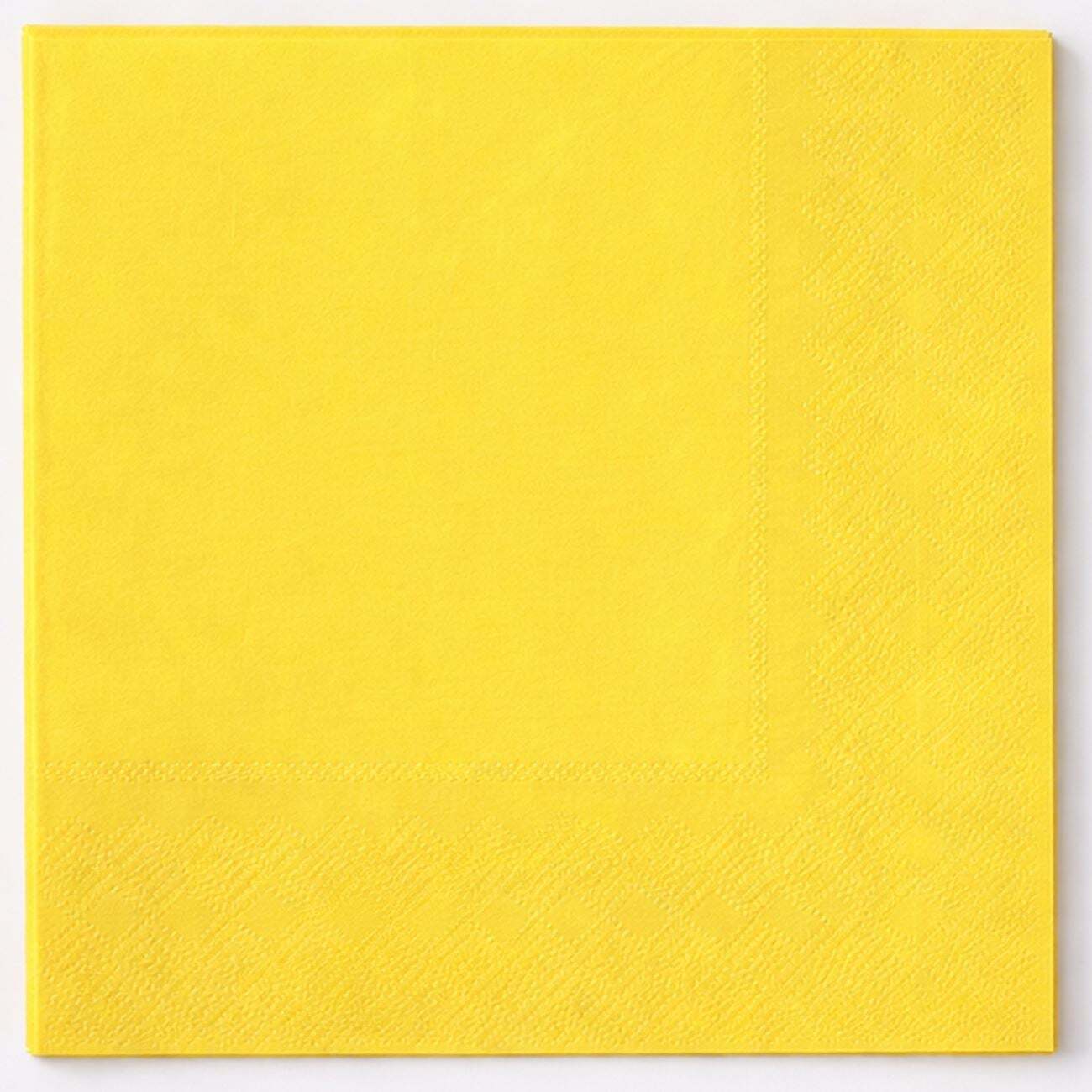 Napkins 2-ply Yellow 33x33cm - 20 pcs