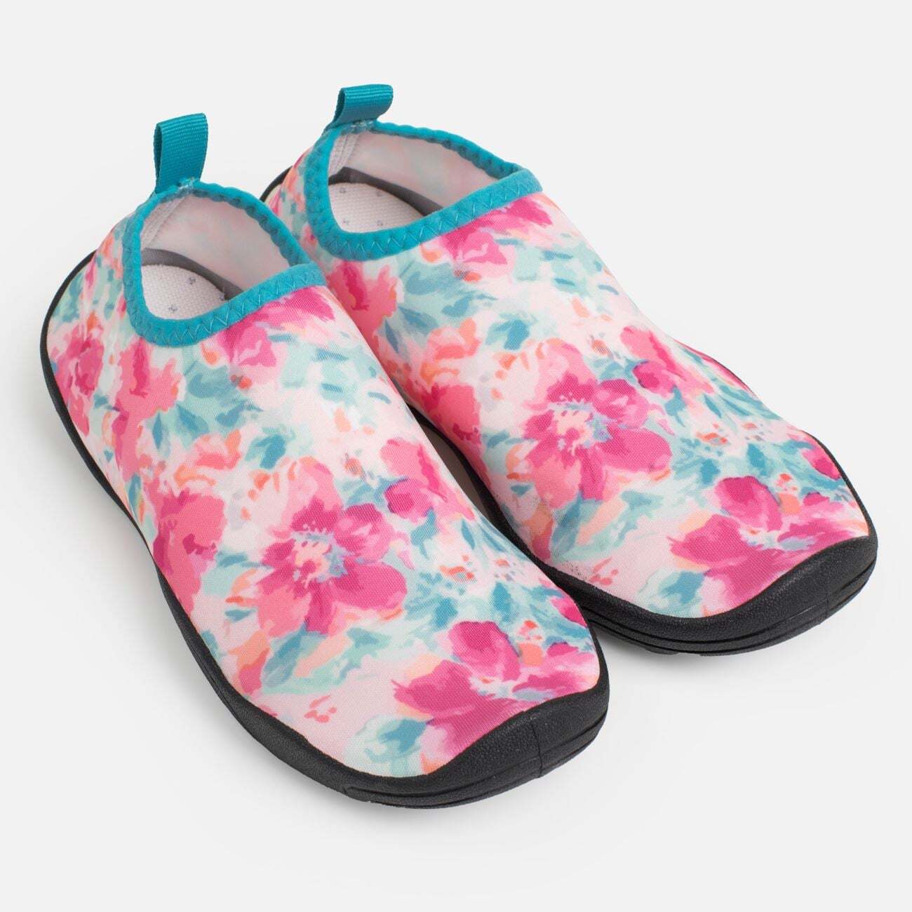 Women's Pink Floral Beach Shoes