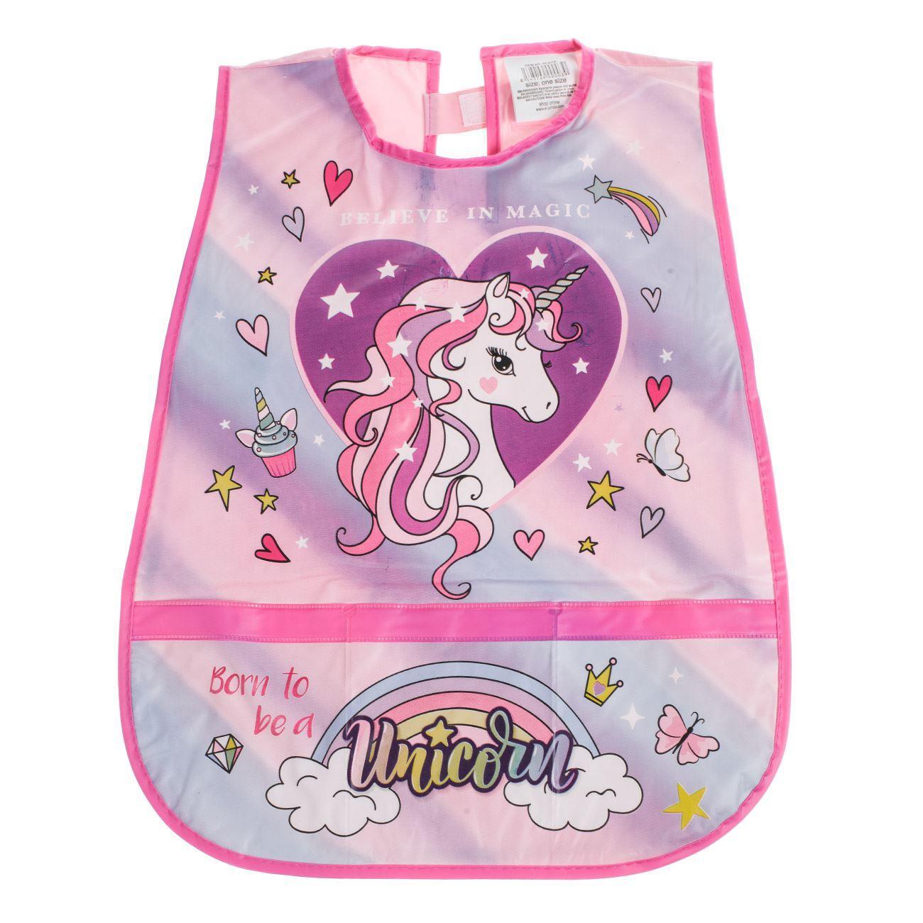 Painting apron pink lilac unicorn