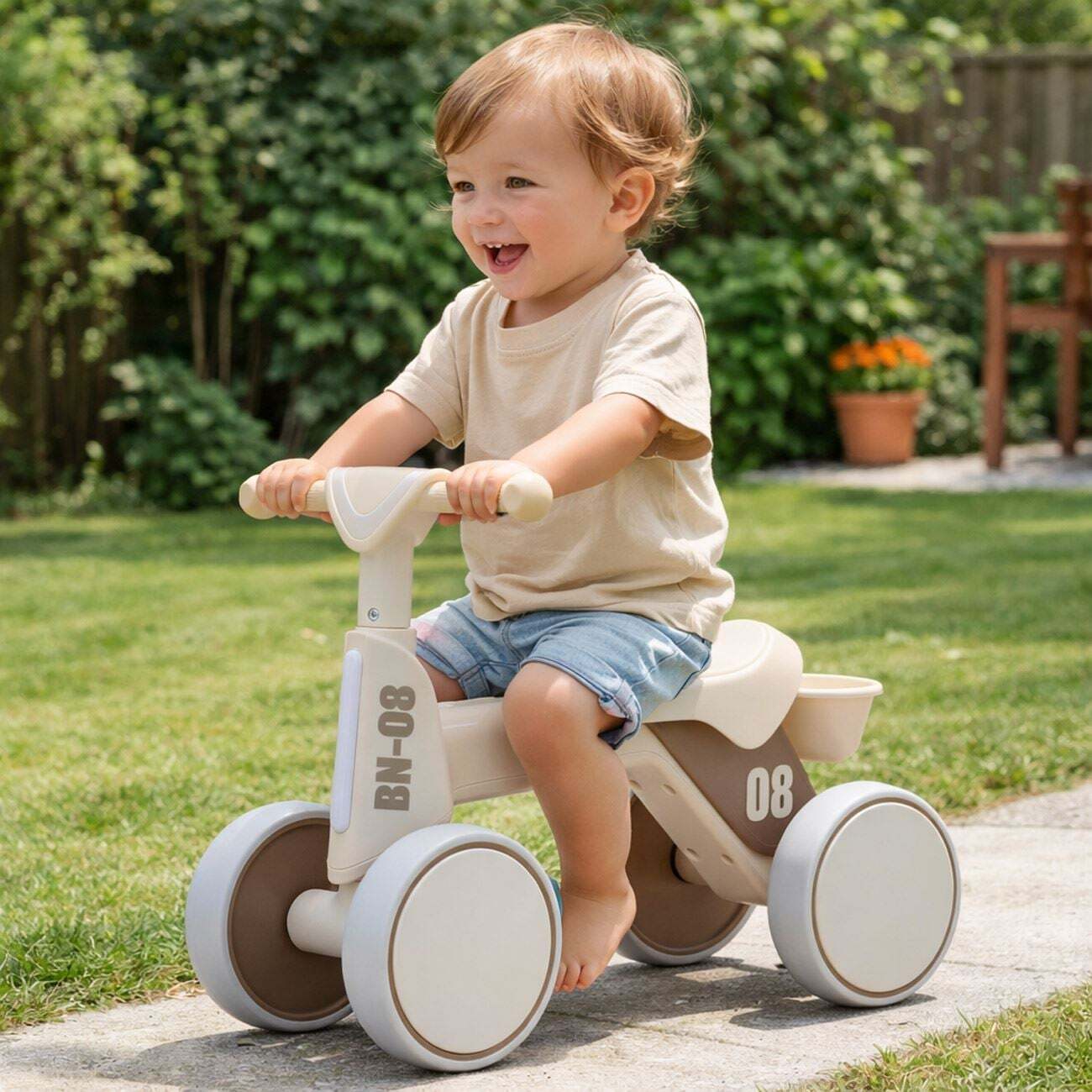 Preschool Balance Bike with Sound &amp; Light 55x30x45cm