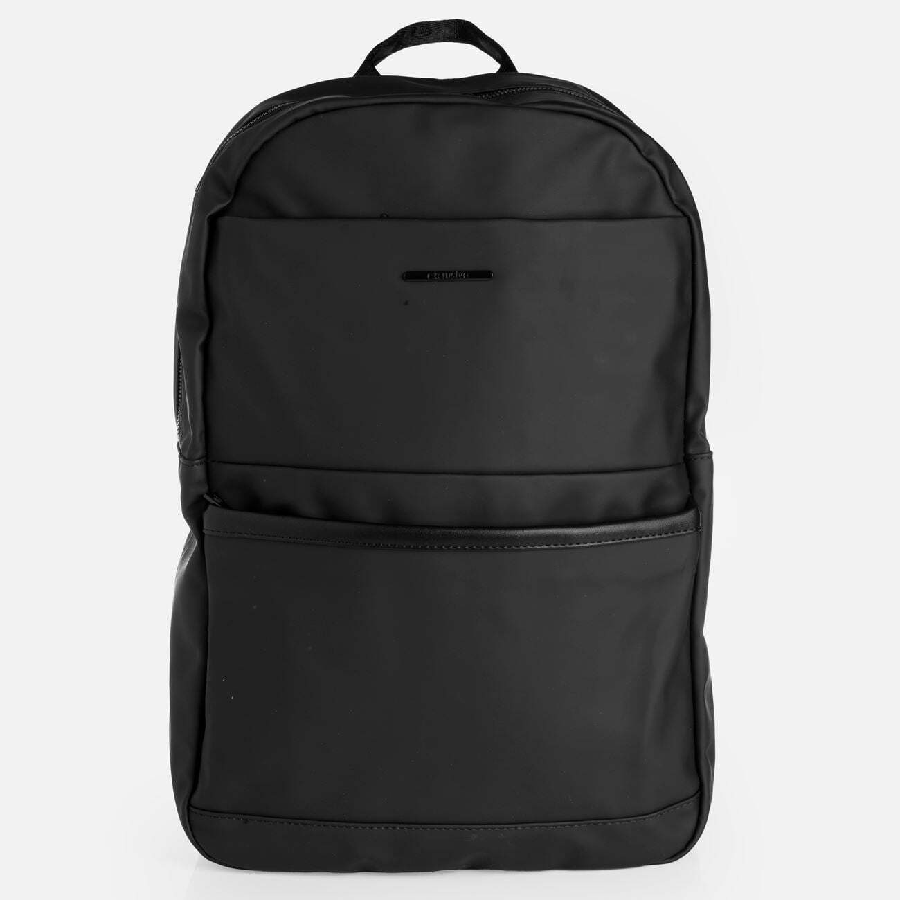Black Leatherette Backpack