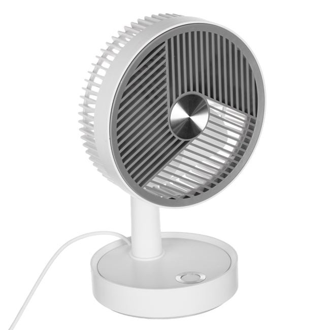 Table fan white/gray USB Ø13cm 4W