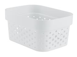 Basket INFINITY 1.4L white plastic