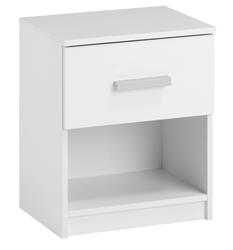 Comò da letto TAPDRUP 1 cassetto bianco