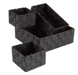 Cestino FOLKE 4pz/set nero