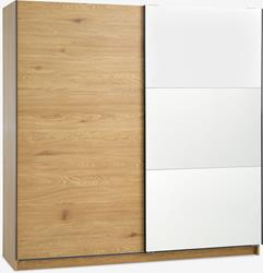 Armoire RABERG 200x200 avec miroir en bouleau