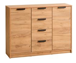 Comò JENSLEV 2 cassetti 4 ripiani rovere