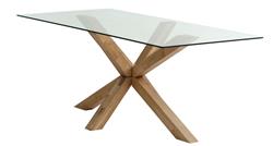 Tavolo AGERBY 90x190 vetro/legno