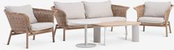 Ensemble lounge KOEPING 4‑personnes naturel