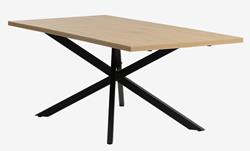 Table NORTOFT 95x200 blanc/noir