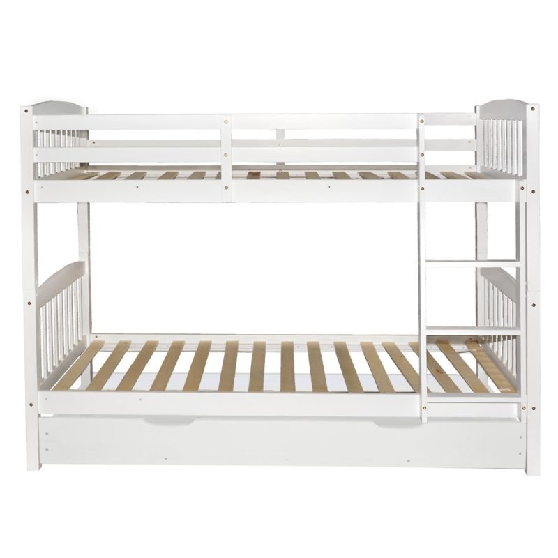 Mariner bed, pine wood, white, 197.5x97xH145 cm