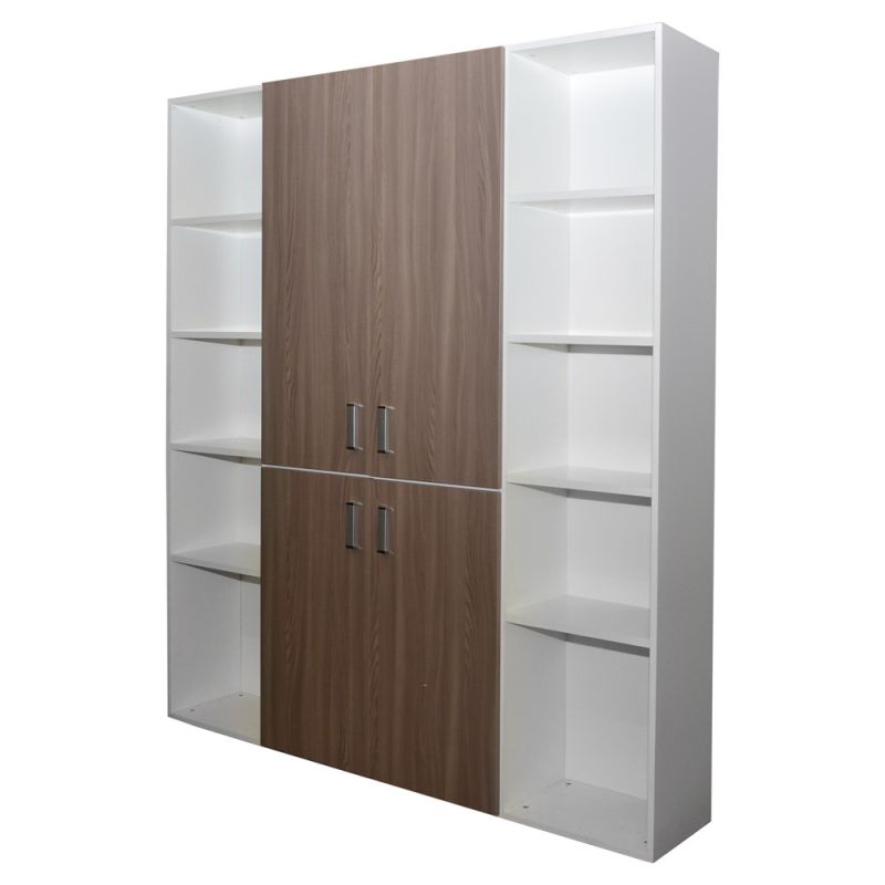 Shelf, GALILEO, melamine, white, 182x34xH213 cm