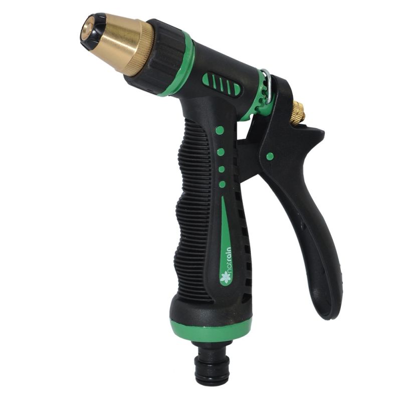 Adjustable spray gun, plastic/bronze