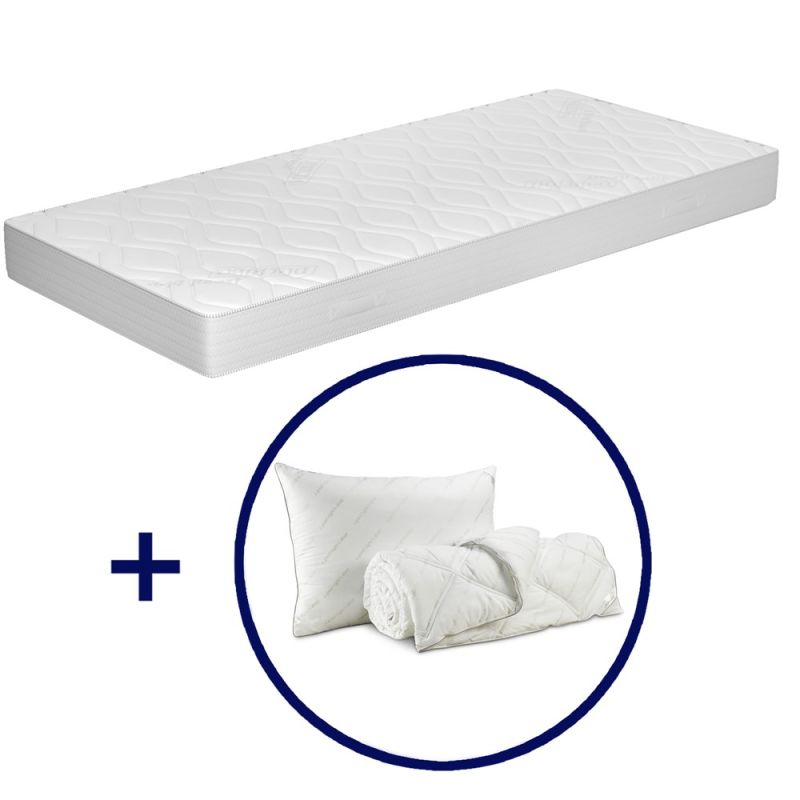 Set mattress 160x190 cm + Duvet 200x200 cm + Pillow 50x70 cm