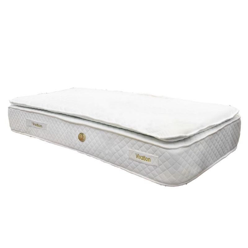 Double-layer pocket spring mattress, textile, 90x190 cm