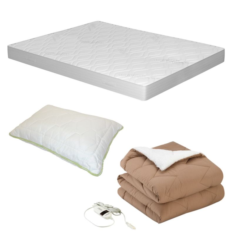 Offer double mattress Fresh Prima II 160x190 cm (x1) + heated blanket 140x200 cm (x1) + pillow 50x70 cm (x2)