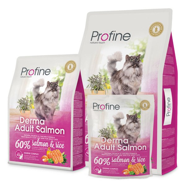 Ushqim për mace-Profine Derma Adult Salmon 300 gr/2kg/10kg