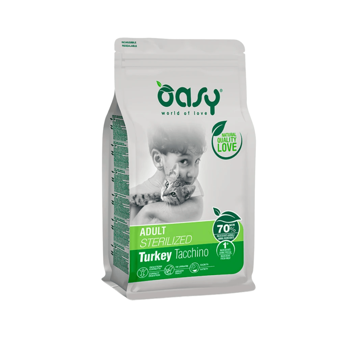 Seaweed Food for Sterilised Cats – Oashi Adult Sterilised Turkey (1.5 kg)