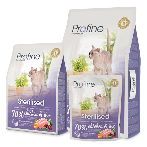 Ushqim për mace-Profine Sterilised 300gr/2kg/10kg