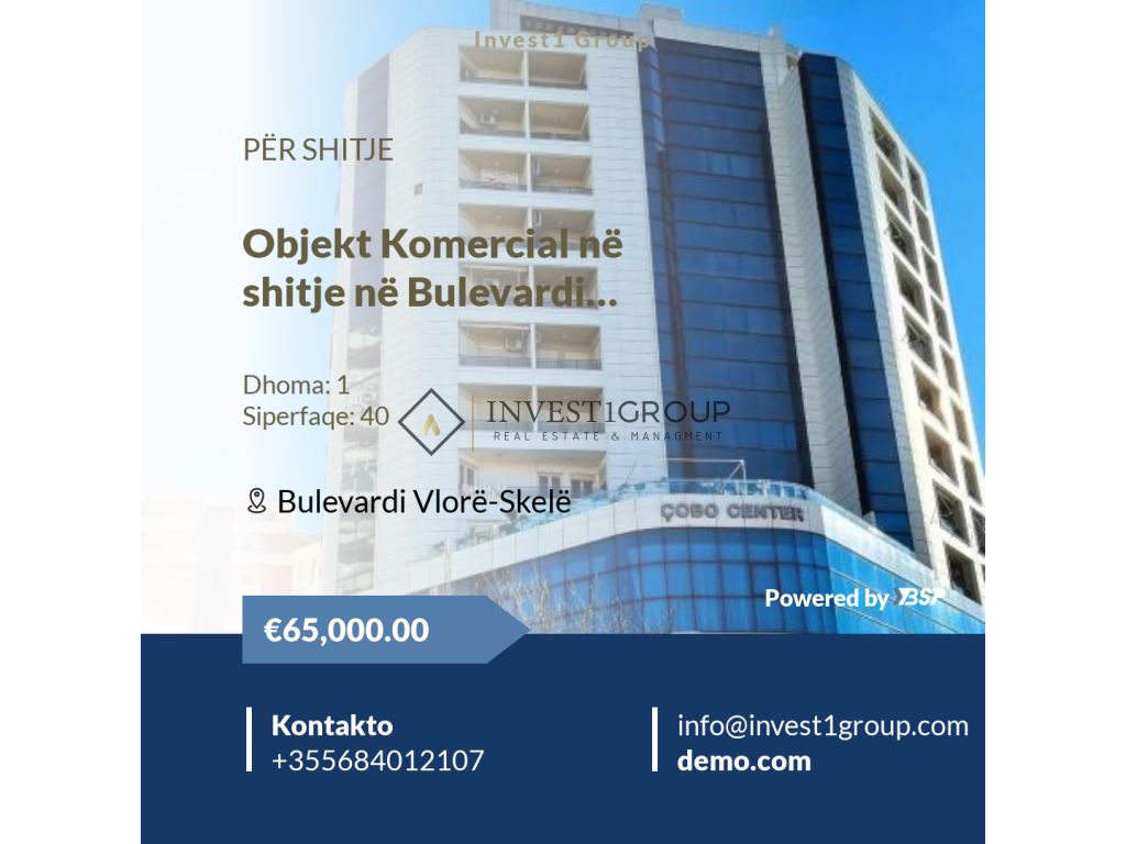 Dyqan në shitje në Bulevardi Vlorë-Skelë