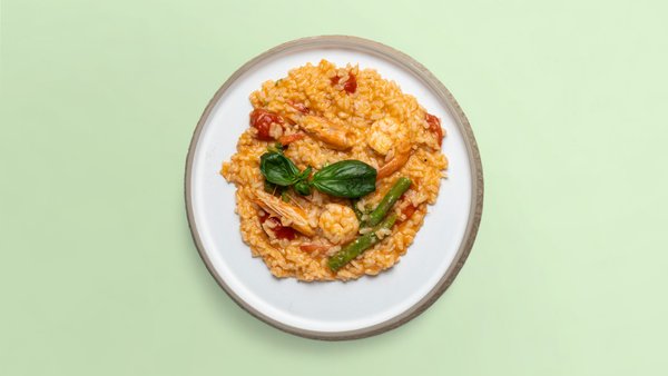 Risotto with Crab & Asparagus