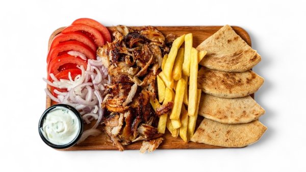 Open Pork Souvlaki