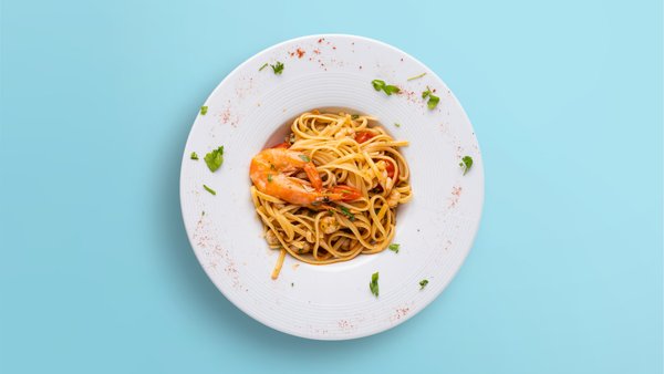 Pâtes aux crevettes
