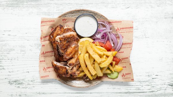 Portion de poulet grillé